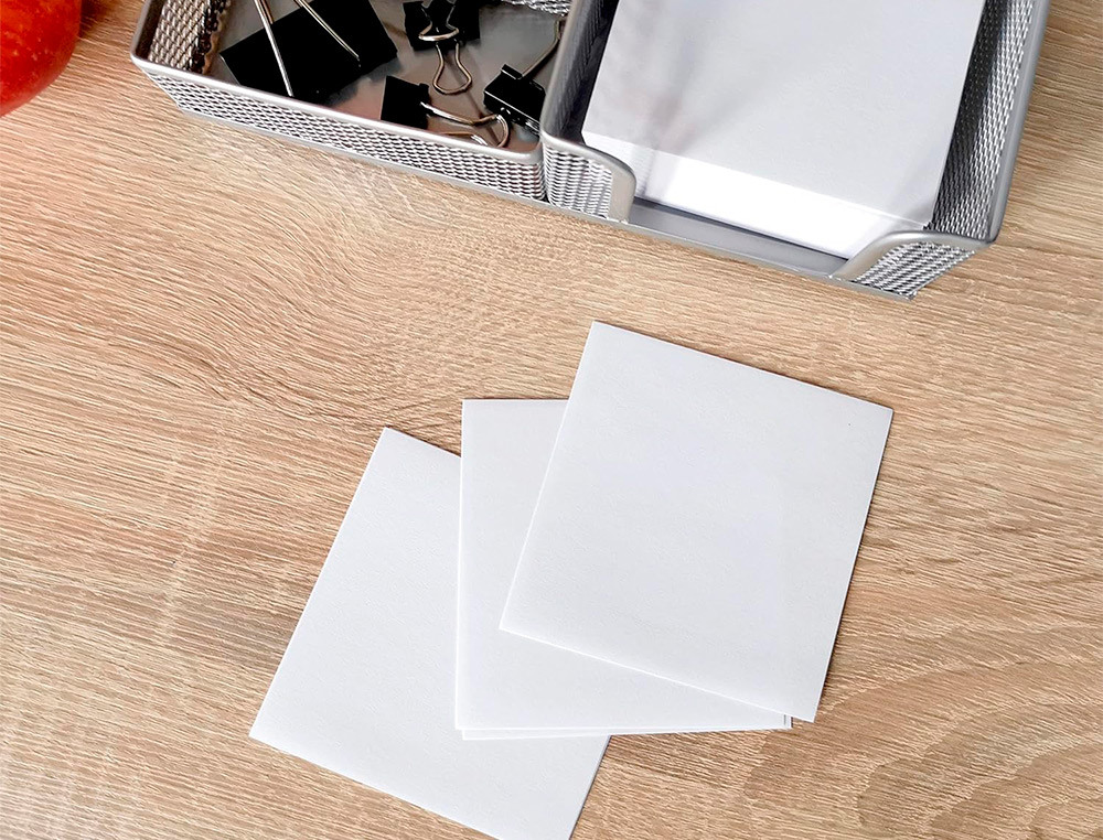 TACO PAPEL LIDERPAPEL ENCOLADO BLANCO 1000 HOJAS 100X100X100 MM 80 GR