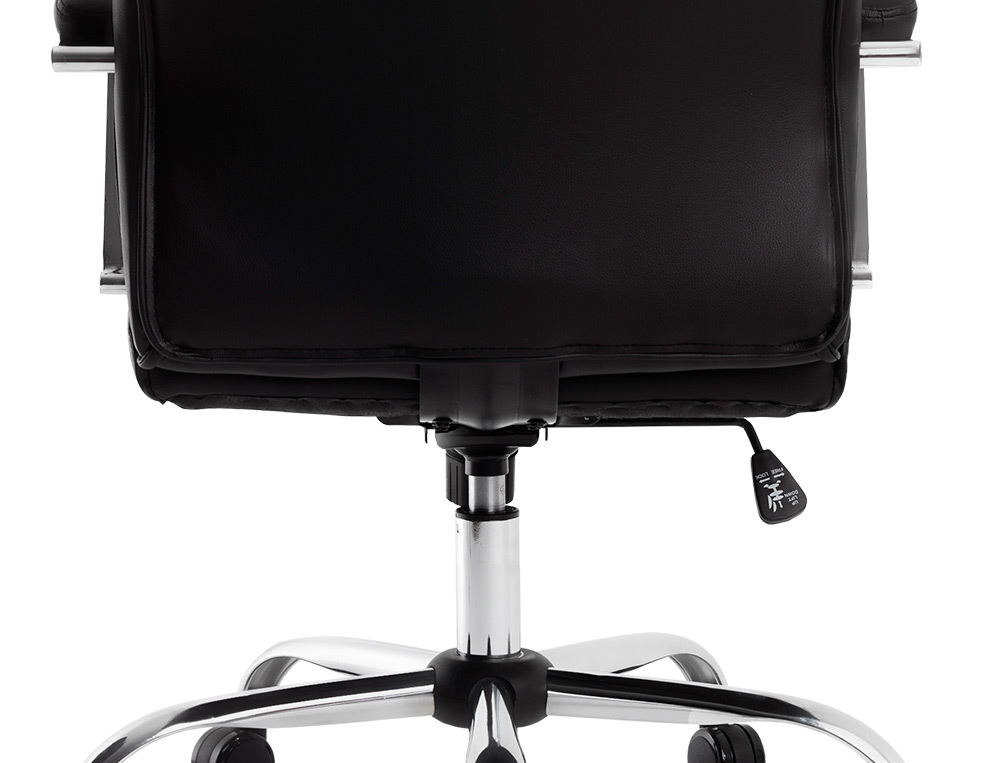 SILLA Q-CONNECT DIRECCION MODE NA SIMIL PIEL BASE METALICA ALT MAX 1220 ANC 510 PROF 490 MM RUEDAS PREMIUM COLOR NEGRO