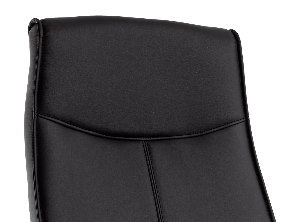SILLA Q-CONNECT DIRECCION MODE NA SIMIL PIEL BASE METALICA ALT MAX 1220 ANC 510 PROF 490 MM RUEDAS PREMIUM COLOR NEGRO