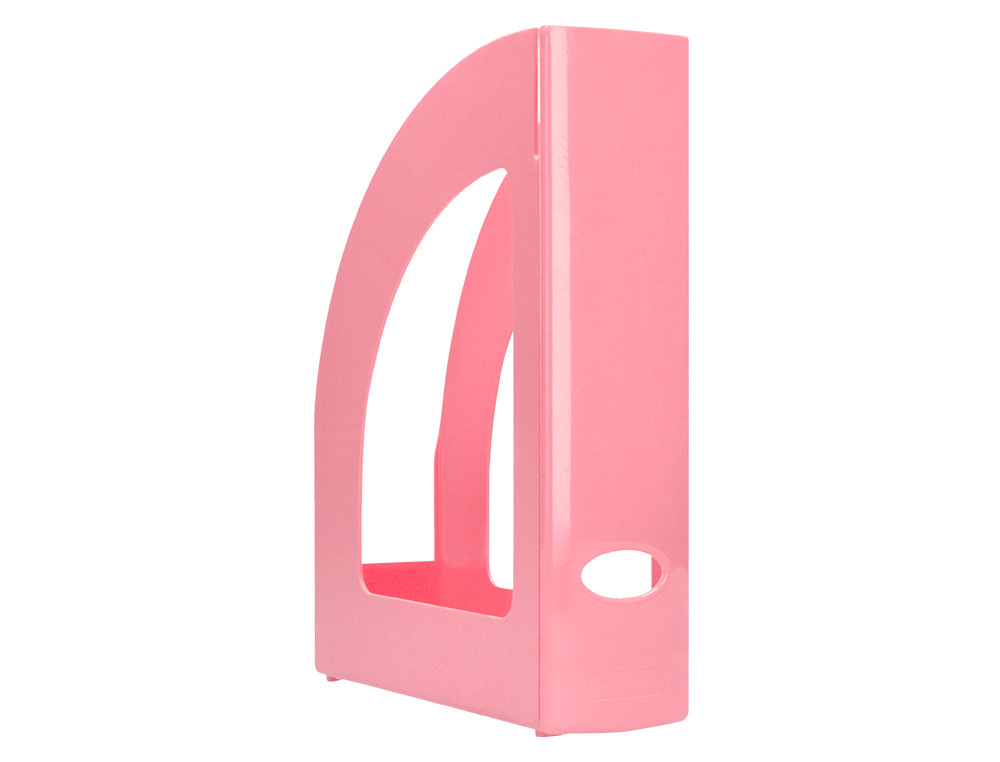 REVISTERO PLASTICO Q-CONNECT COLOR ROSA PASTEL 320X250X80 MM