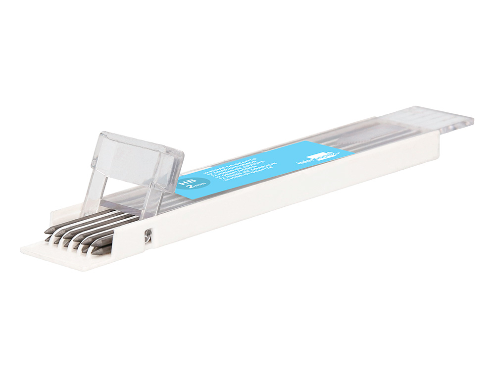 MINAS LIDERPAPEL GRAFITO 2 MM ESTUCHE DE 12 MINAS LONGITUD 120 MM