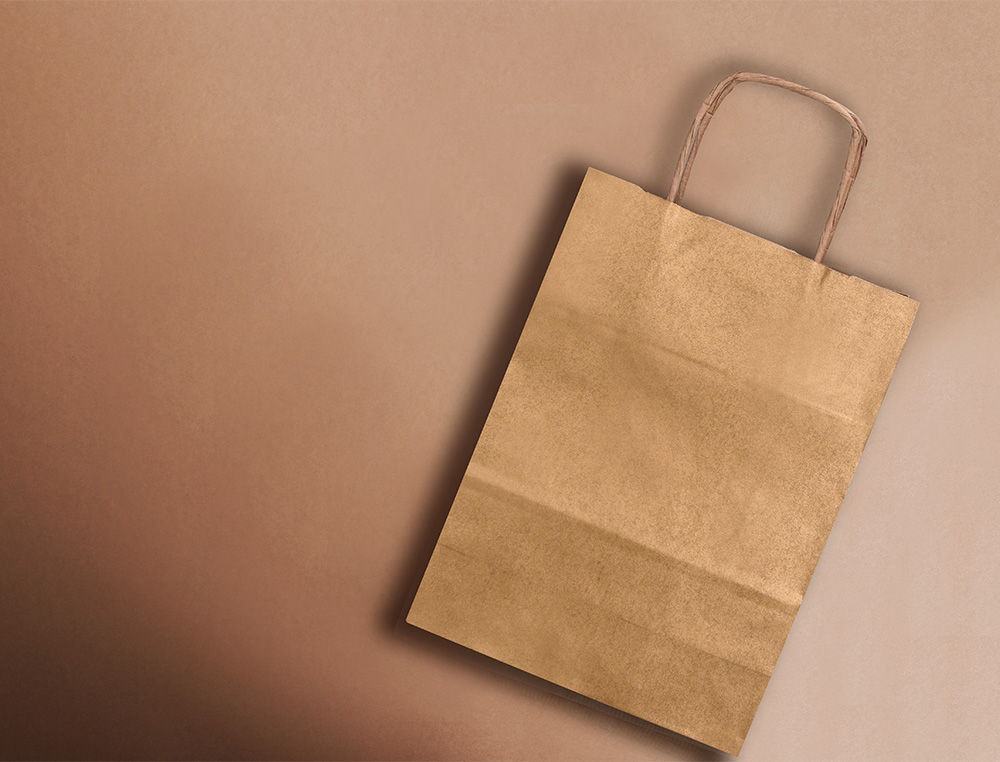 BOLSA KRAFT Q-CONNECT NATURAL ASA RETORCIDA 270X120X360 MM