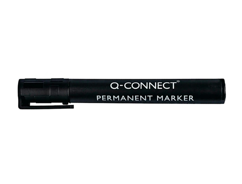 ROTULADOR Q-CONNECT MARCADOR PERMANENTE NEGRO PUNTA REDONDA 3 MM