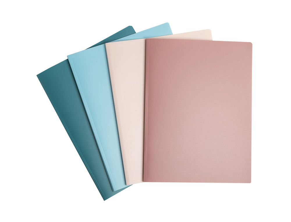 CARPETA ESCAPARATE EXACOMPTA SKANDI DIN A4 30 FUNDAS RECICLADAS COLORES SURTIDOS