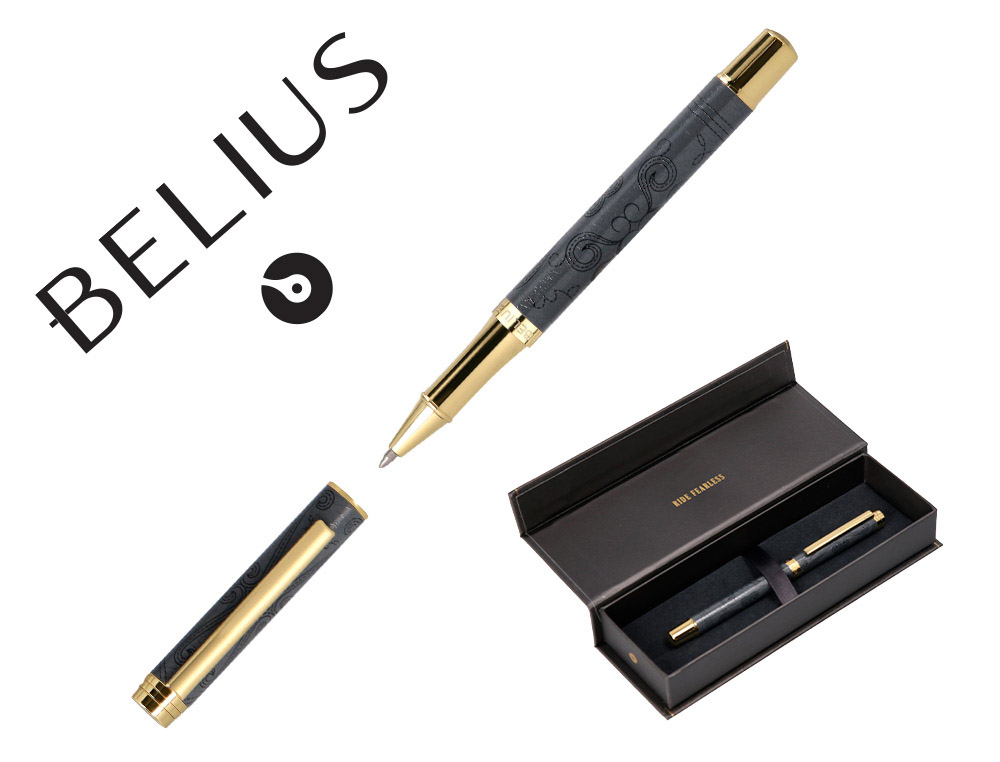 ROLLER BELIUS WILD WEST ALUMINIO COLOR NEGRO DORADO TINTA COLOR NEGRO CAJA DE DISEO