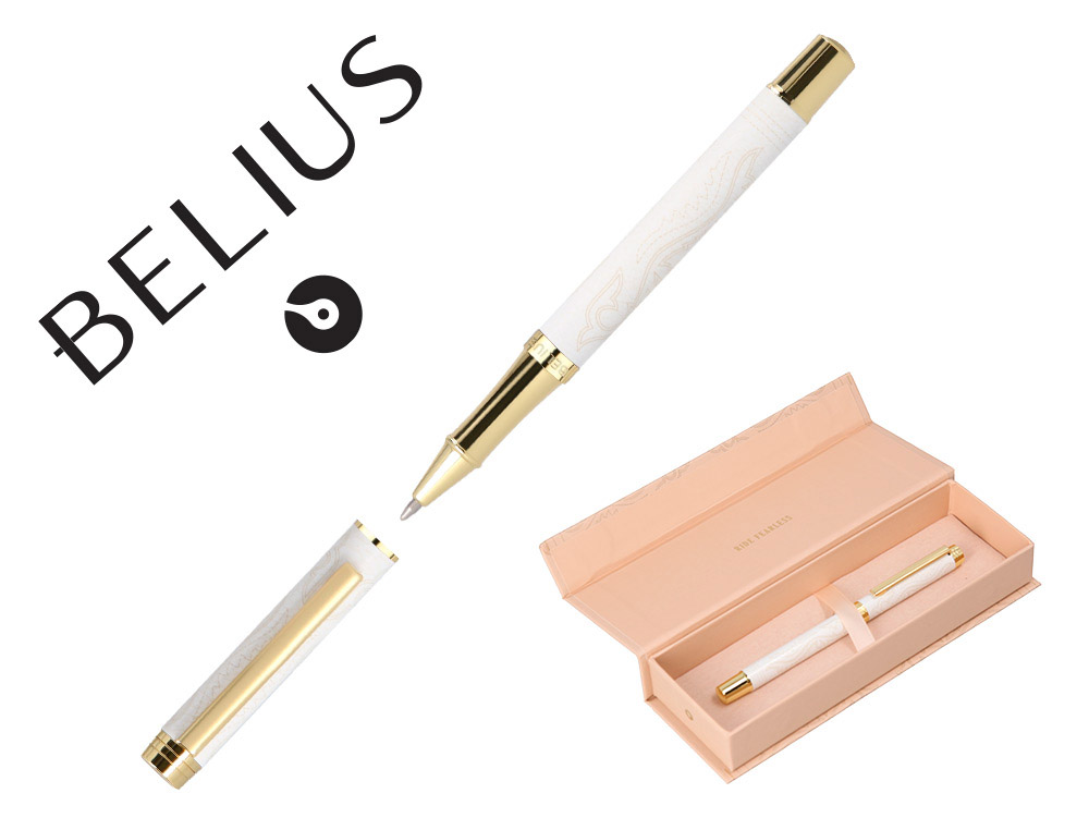 ROLLER BELIUS WILD WEST ALUMINIO COLOR CREMA DORADO TINTA COLOR NEGRO CAJA DE DISEO